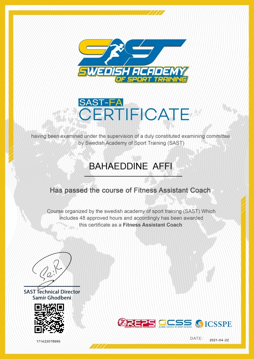 BAHAEDDINE  AFFI